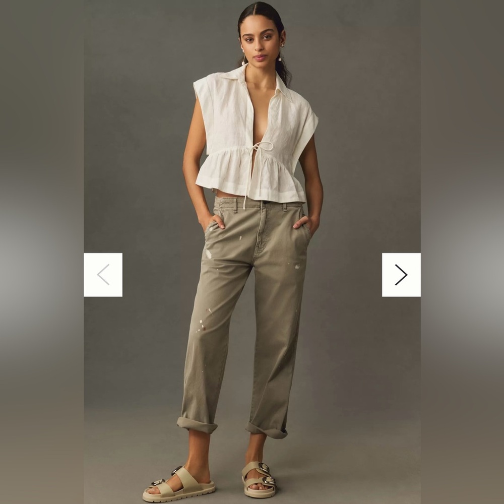 ASKK NY Paint Splatter Chino NWT Anthropologie 28